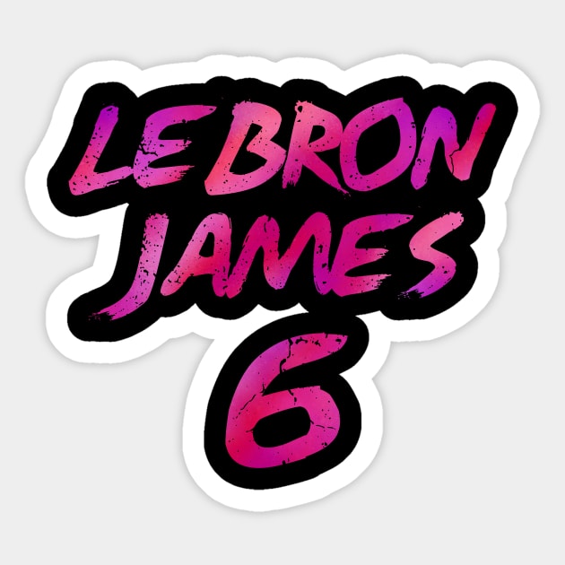 LEBRON JAMES 6 Sticker by Tee Trends